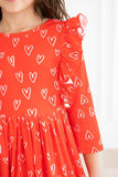 Roses are Red Ruffle Twirl Dress - Mila & Rose ® - Flyclothing LLC
