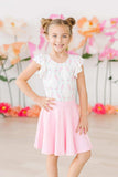 Rosie Posie S/S Flutter Sleeve Leotard - Mila & Rose ® - Flyclothing LLC