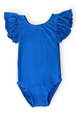 Royal Blue S/S Flutter Sleeve Leotard - Mila & Rose ® - Flyclothing LLC
