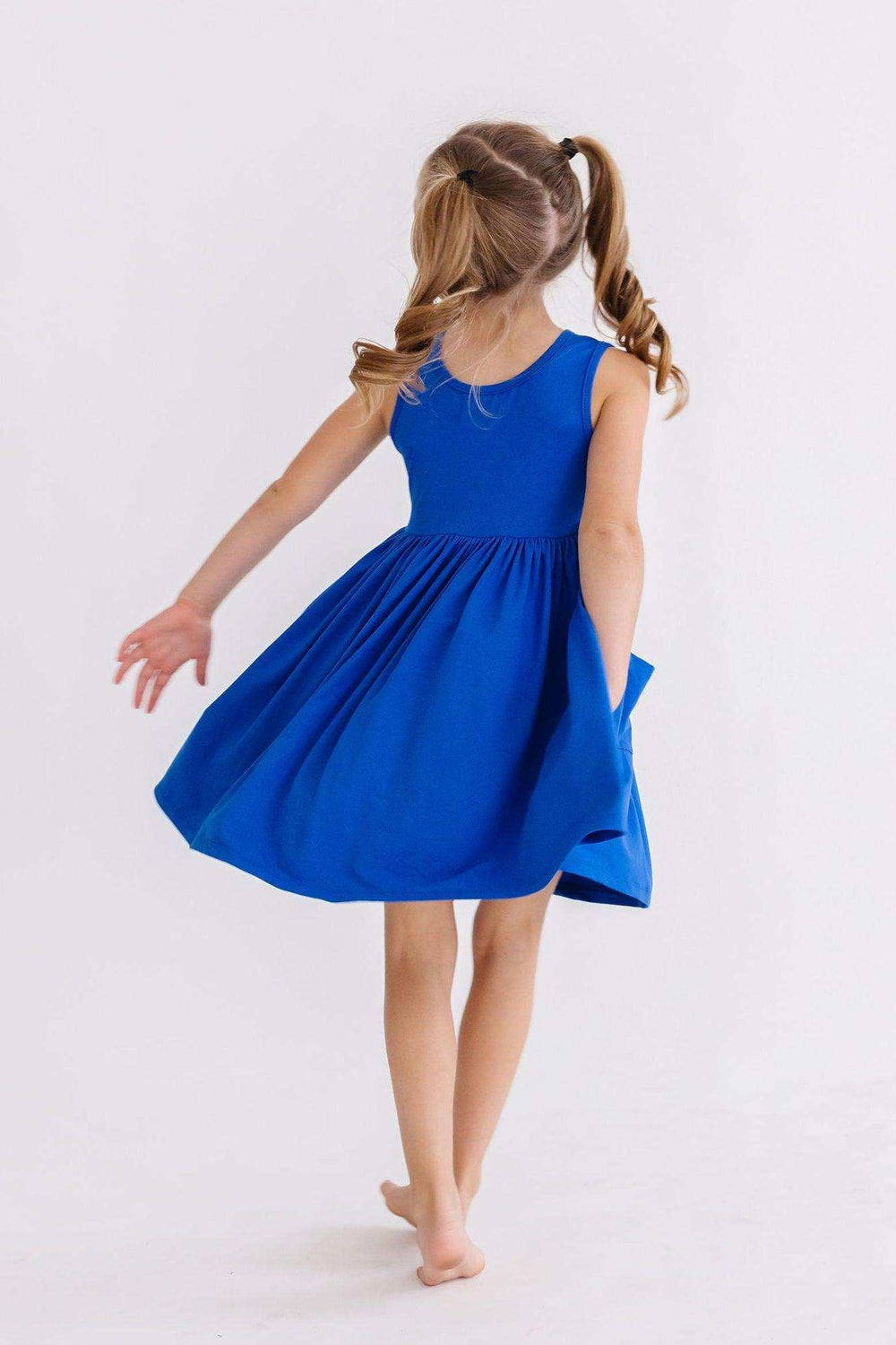 Royal Blue Tank Pocket Twirl Dress - Mila & Rose ® - Flyclothing LLC