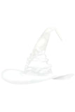 Daisy Corsets White Satin Ruched Witch Hat - Daisy Corsets - Flyclothing LLC