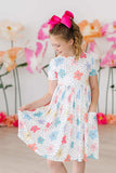 Dots & Daisies S/S Pocket Twirl Dress - Mila & Rose ® - Flyclothing LLC