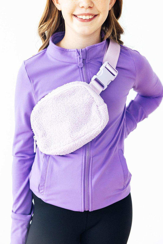 Lavender Fleece Belt Bag - Mila & Rose ® - Flyclothing LLC