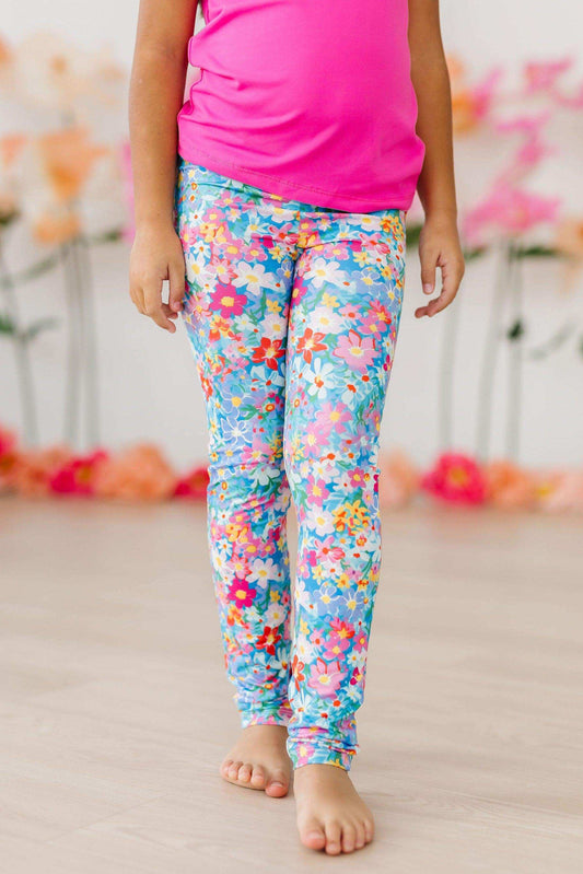 Preppy Floral Leggings - Mila & Rose ® - Flyclothing LLC
