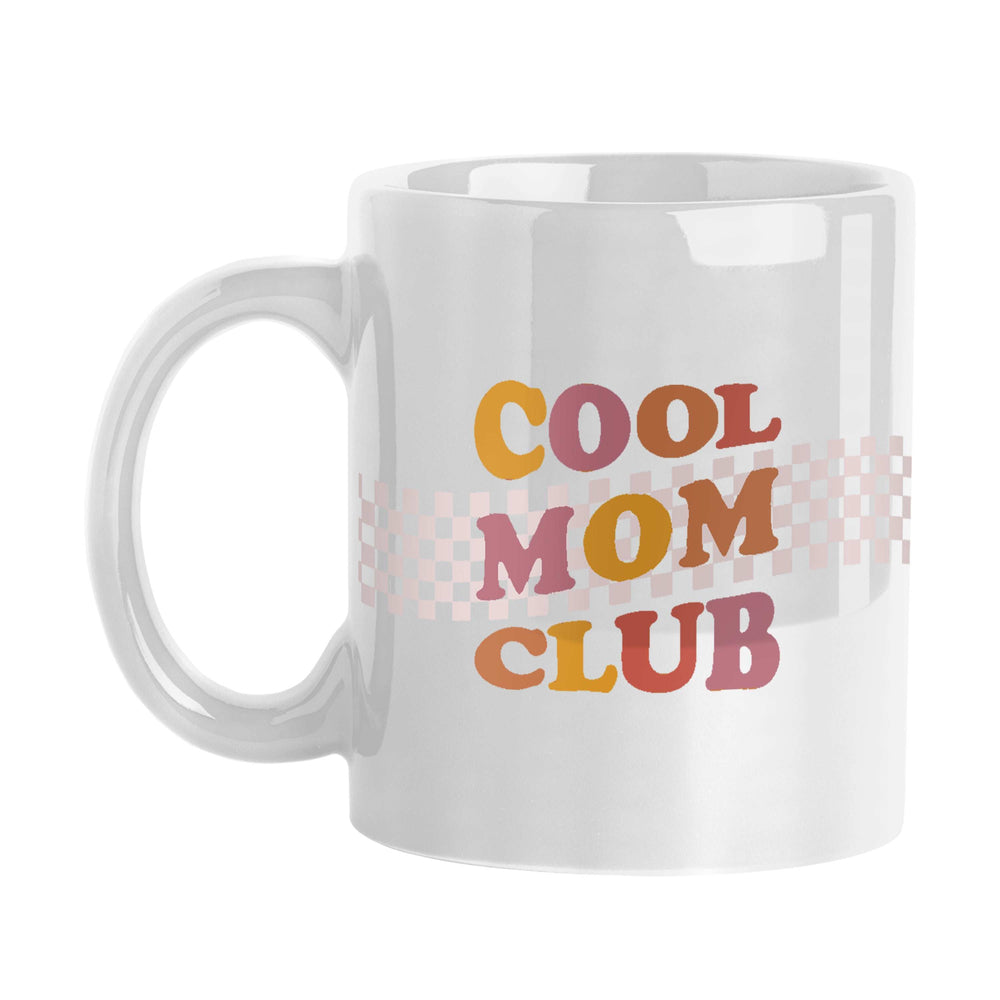 Mothers Day 11oz Cool Mom Club White Sublimated Mug - Logo Brands - Flyclothing LLC