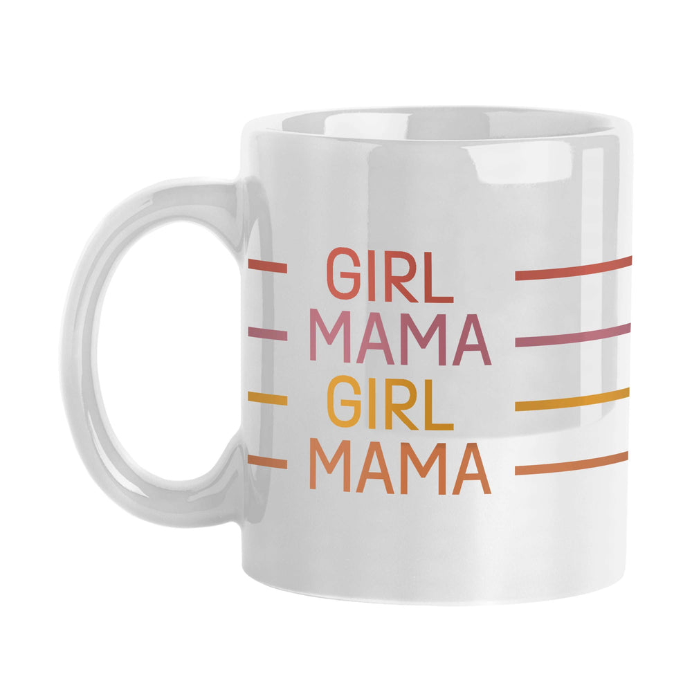 Mothers Day 15oz Girl Mama White Sublimated Mug - Logo Brands - Flyclothing LLC