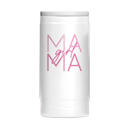 Mothers Day 12oz Girl Mama White Powdercoat SlimCan Coolie - Logo Brands - Flyclothing LLC