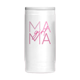 Mothers Day 12oz Girl Mama White Powdercoat SlimCan Coolie - Logo Brands - Flyclothing LLC