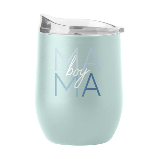 Mothers Day 16oz Boy Mama Cove Stainless Curved Beverage - Logo Brands - Flyclothing LLC