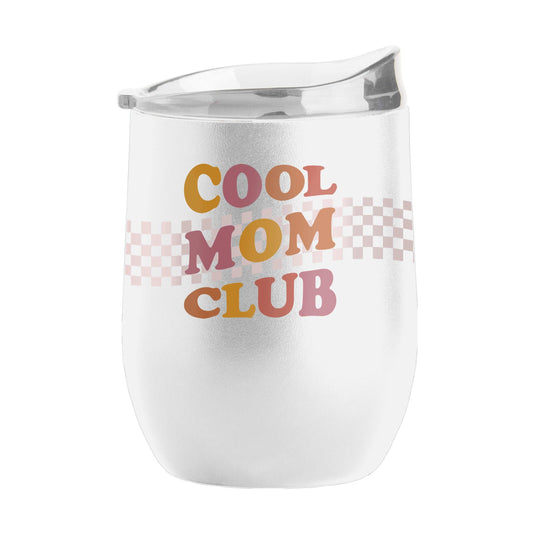 Mothers Day 16oz Cool Mom Club White Stainless Curved Beverage - Logo Brands - Flyclothing LLC