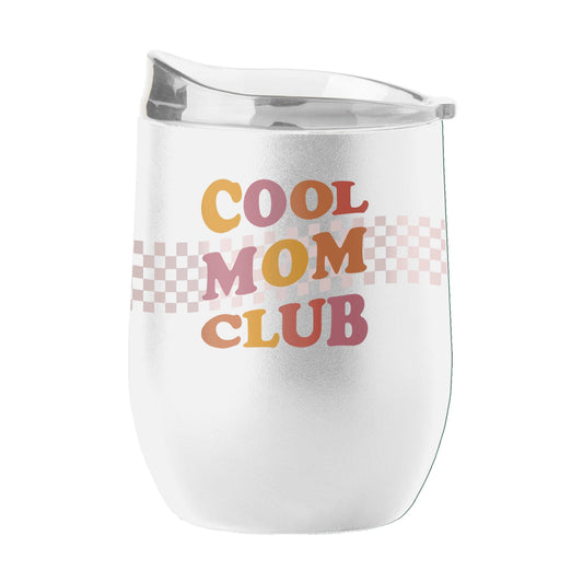 Mothers Day 16oz Cool Mom Club White Stainless Curved Beverage - Logo Brands - Flyclothing LLC