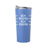 Mothers Day 20oz Boy Mama Arctic Powder Coat Tumbler - Logo Brands - Flyclothing LLC