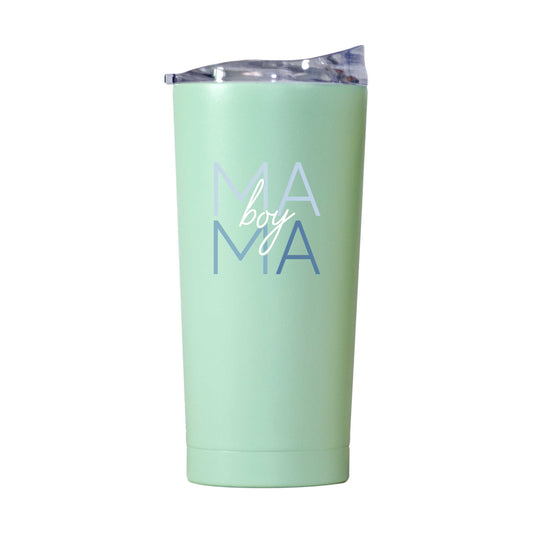 Mothers Day 20oz Boy Mama Cove Powder Coat Tumbler - Logo Brands - Flyclothing LLC