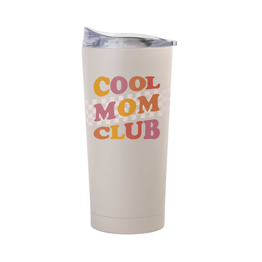 Mothers Day 20oz Cool Mom Club Sand Powder Coat Tumbler - Logo Brands - Flyclothing LLC