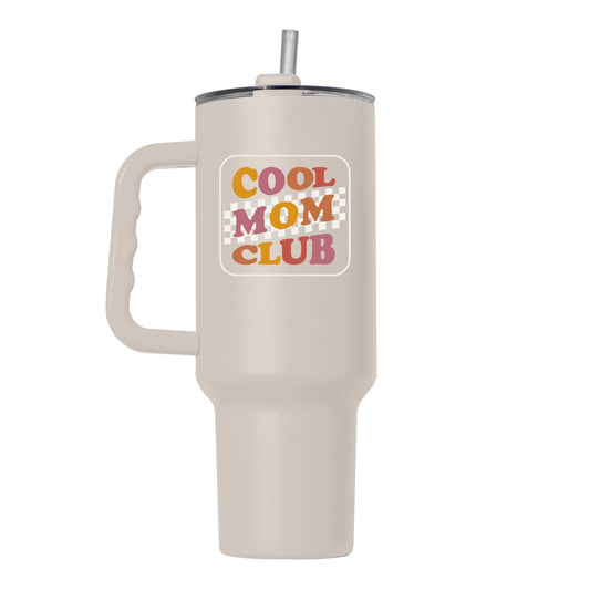 Mothers Day 40oz Cool Mom Club Sand Powder Coat Tumbler - Logo Brands - Flyclothing LLC