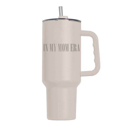 Mothers Day In My Mom Era Sand 40oz Powder Coat Tumbler - Logo Brands - Flyclothing LLC