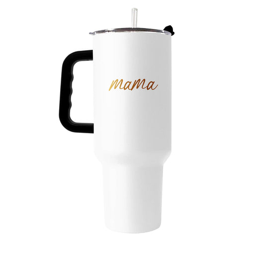 Mothers Day 40oz Mama White Powder Coat Tumbler - Logo Brands - Flyclothing LLC