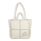 Spring Colorful Flower Trio Sand Puff Tote - Logo Brands - Flyclothing LLC