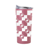 Spring 20oz Checkered Flower Berry Powder Coat Tumbler - Logo Brands - Flyclothing LLC