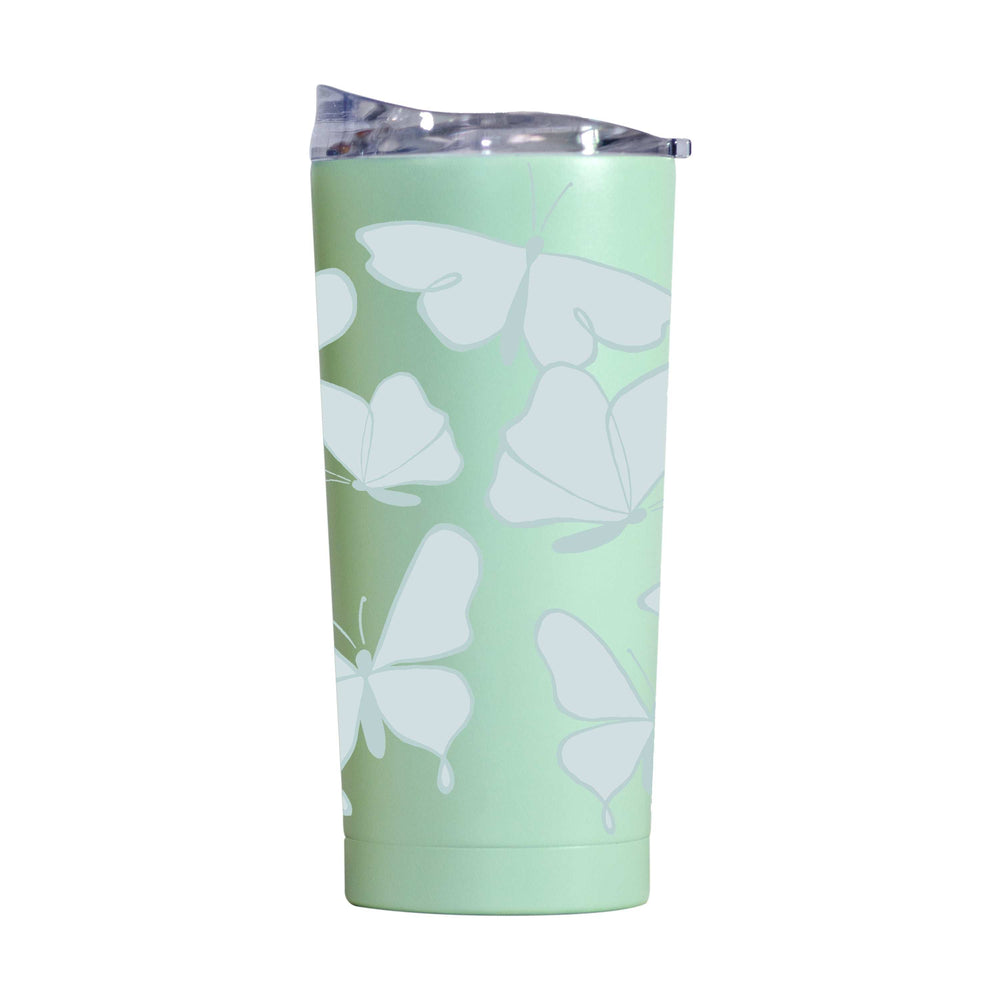 Spring 20oz Tonal Repeating Butterfly Cove Powder Coat Tumbler - Logo Brands - Flyclothing LLC