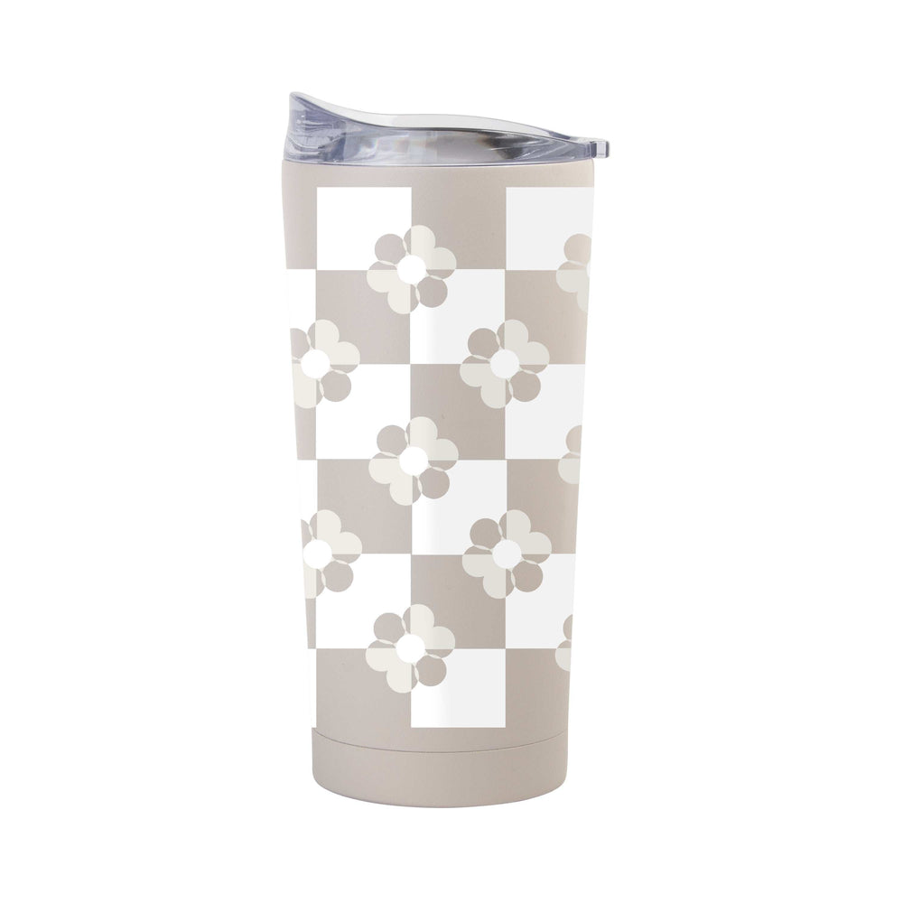Spring 20oz Checkered Flower Sand Powder Coat Tumbler - Logo Brands - Flyclothing LLC