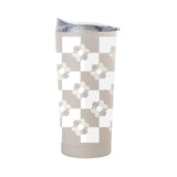 Spring 20oz Checkered Flower Sand Powder Coat Tumbler - Logo Brands - Flyclothing LLC