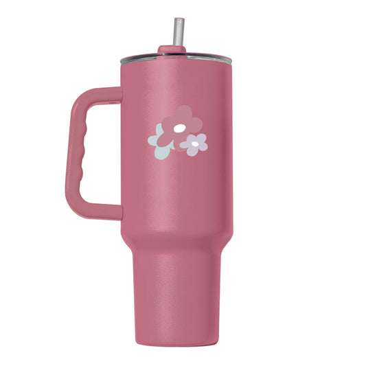 Spring 40oz Colorful Flower Trio Berry Powder Coat Tumbler - Logo Brands - Flyclothing LLC