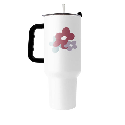 Spring 40oz Colorful Flower Trio White Powder Coat Tumbler - Logo Brands - Flyclothing LLC
