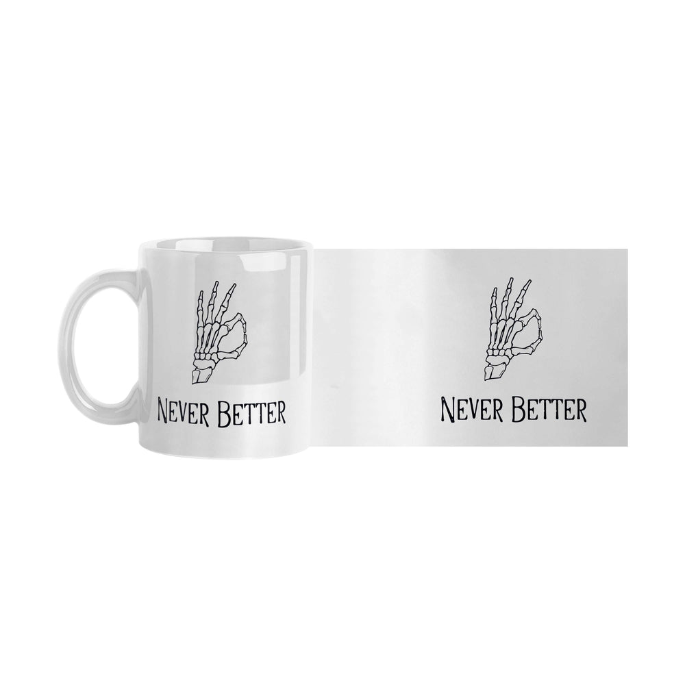 Never Better 11oz Sublimated Mug - Logo Brands - Flyclothing LLC