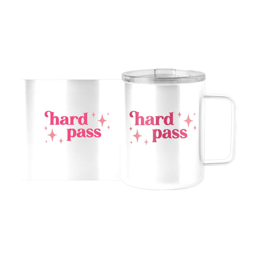 Snarky Mug Hard Pass 15oz Stainless Steel Mug - Logo Brands - Flyclothing LLC