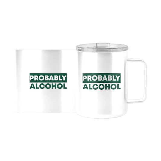 Snarky Mug Probably Alcohol 15oz Stainless Steel Mug - Logo Brands - Flyclothing LLC