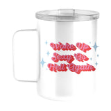 Snarky Mug Woke Up Sexy 15oz Stainless Steel Mug - Logo Brands - Flyclothing LLC