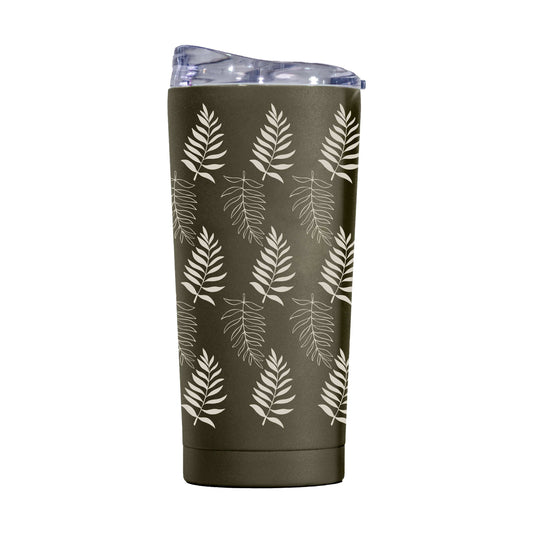 Jungle Collection Sand Palm Leaves 20oz Powder Coat Tumbler - Logo Brands - Flyclothing LLC