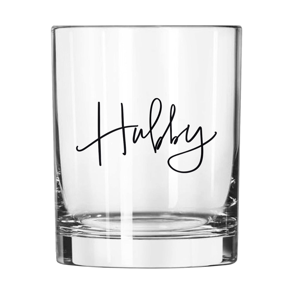 Wedding Collection Hubby 14oz Rocks Glass - Logo Brands - Flyclothing LLC