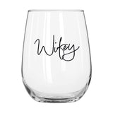 Wedding Collection Wifey 16oz Glass Curved Beverage - Logo Brands - Flyclothing LLC