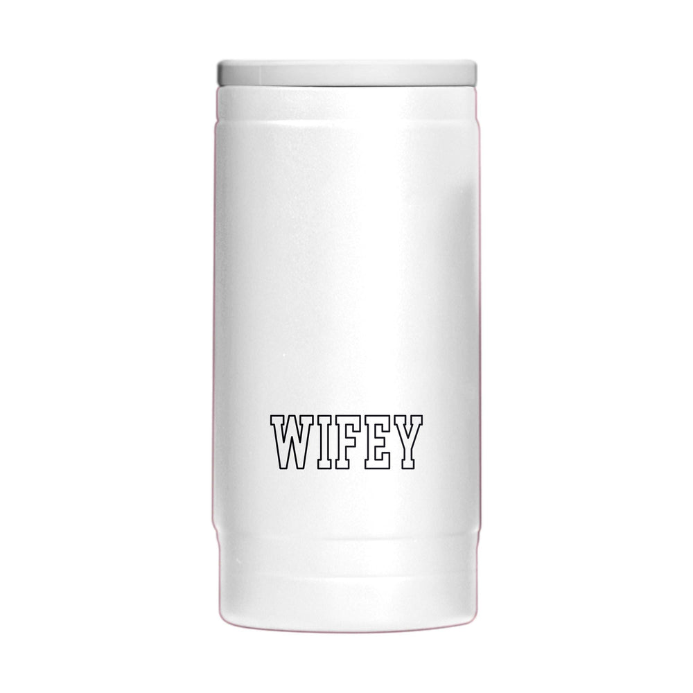 Wedding Collection Bubble Wifey 12oz Powdercoat SlimCan Coolie - Logo Brands - Flyclothing LLC