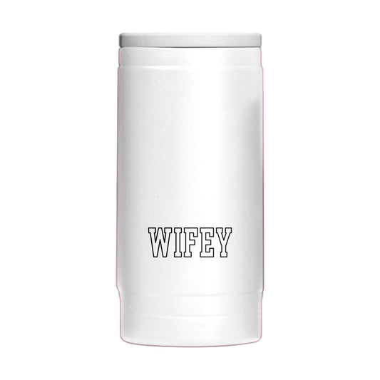 Wedding Collection Bubble Wifey 12oz Powdercoat SlimCan Coolie - Logo Brands - Flyclothing LLC