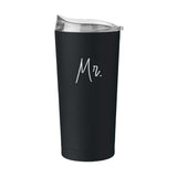 Wedding Collection Script Mr. 20oz Powder Coat Tumbler - Logo Brands - Flyclothing LLC