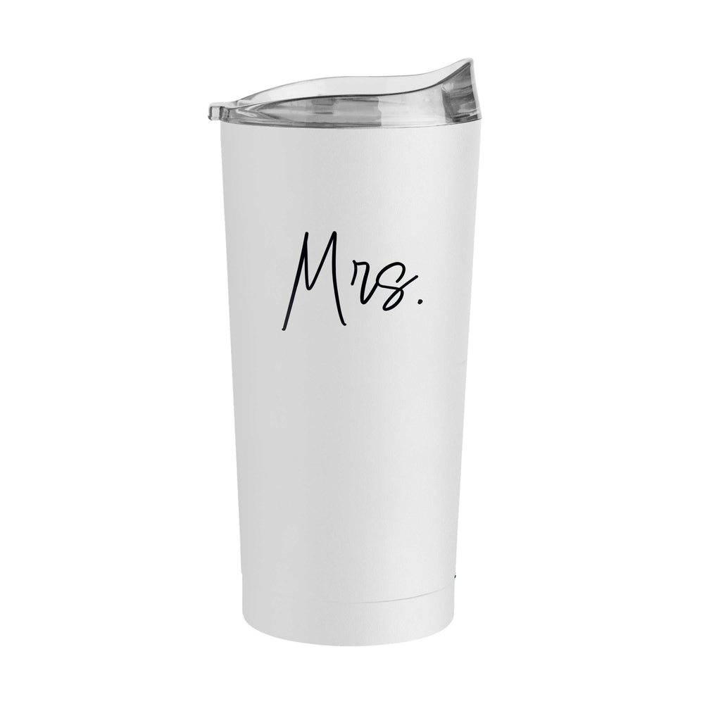 Wedding Collection Script Mrs. 20oz Powder Coat Tumbler - Logo Brands - Flyclothing LLC