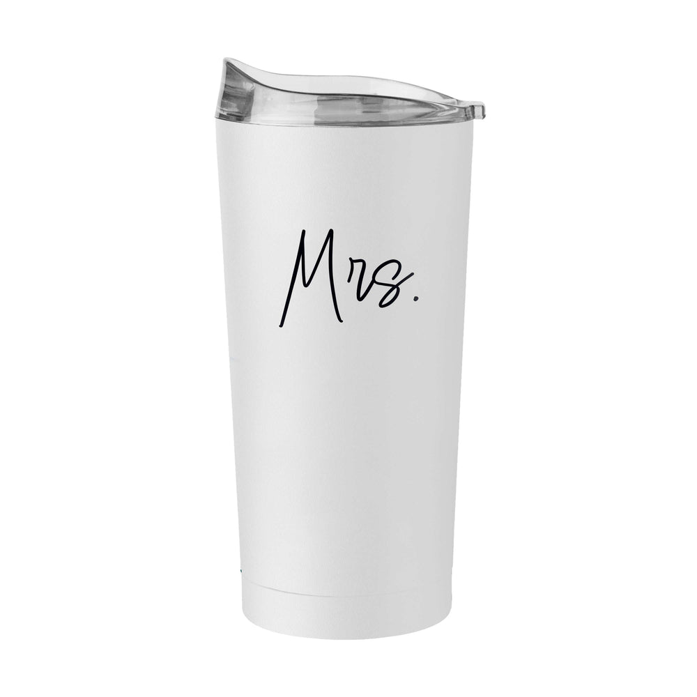 Wedding Collection Script Mrs. 20oz Powder Coat Tumbler - Logo Brands - Flyclothing LLC
