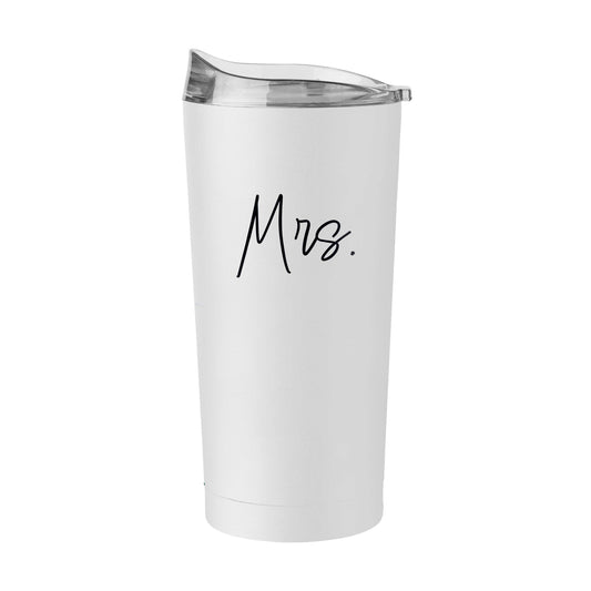 Wedding Collection Script Mrs. 20oz Powder Coat Tumbler - Logo Brands - Flyclothing LLC