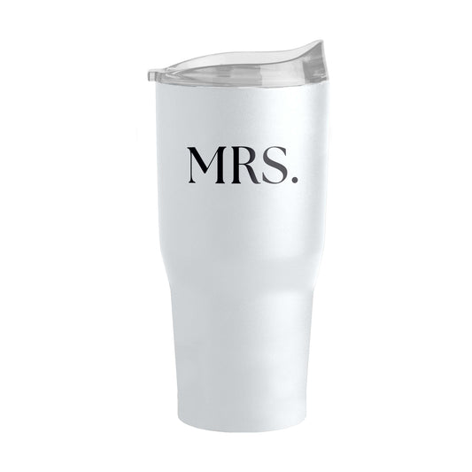 Wedding Collection Standard Font Mrs. 30oz Powder Coat Tumbler - Logo Brands - Flyclothing LLC
