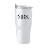 Wedding Collection Standard Font Mrs. 30oz Powder Coat Tumbler - Logo Brands - Flyclothing LLC
