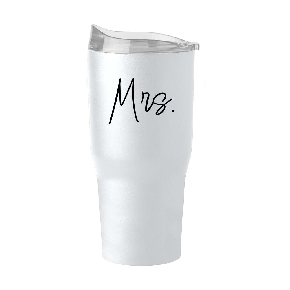Wedding Collection Script Mrs. 30oz Powder Coat Tumbler - Logo Brands - Flyclothing LLC