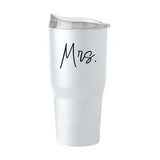 Wedding Collection Script Mrs. 30oz Powder Coat Tumbler - Logo Brands - Flyclothing LLC