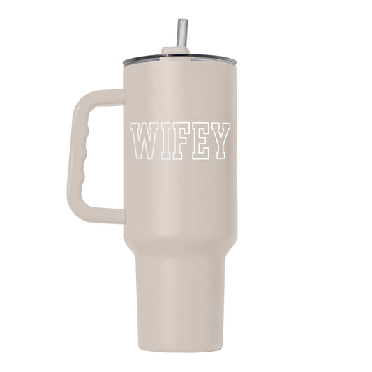 Wedding Collection Bubble Wifey 40oz Powder Coat Tumbler - Logo Brands - Flyclothing LLC