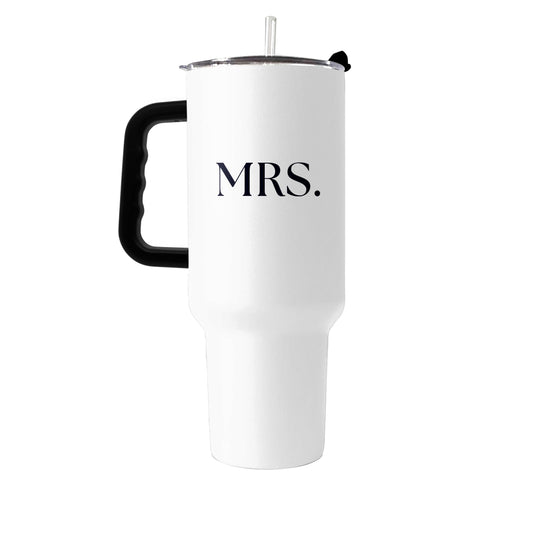 Wedding Collection Standard Font Mrs.40oz Powder Coat Tumbler - Logo Brands - Flyclothing LLC