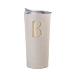 Bachelorette Sand 20oz Letter B Powder Coat Tumbler - Logo Brands - Flyclothing LLC