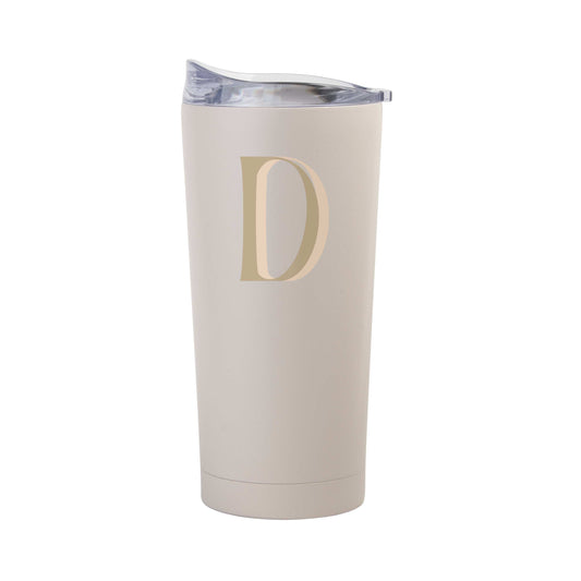 Bachelorette Sand 20oz Letter D Powder Coat Tumbler - Logo Brands - Flyclothing LLC