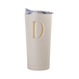 Bachelorette Sand 20oz Letter D Powder Coat Tumbler - Logo Brands - Flyclothing LLC